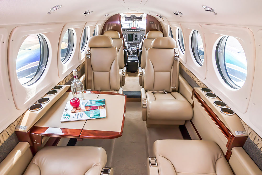 Beechcraft King Air 250 Салон