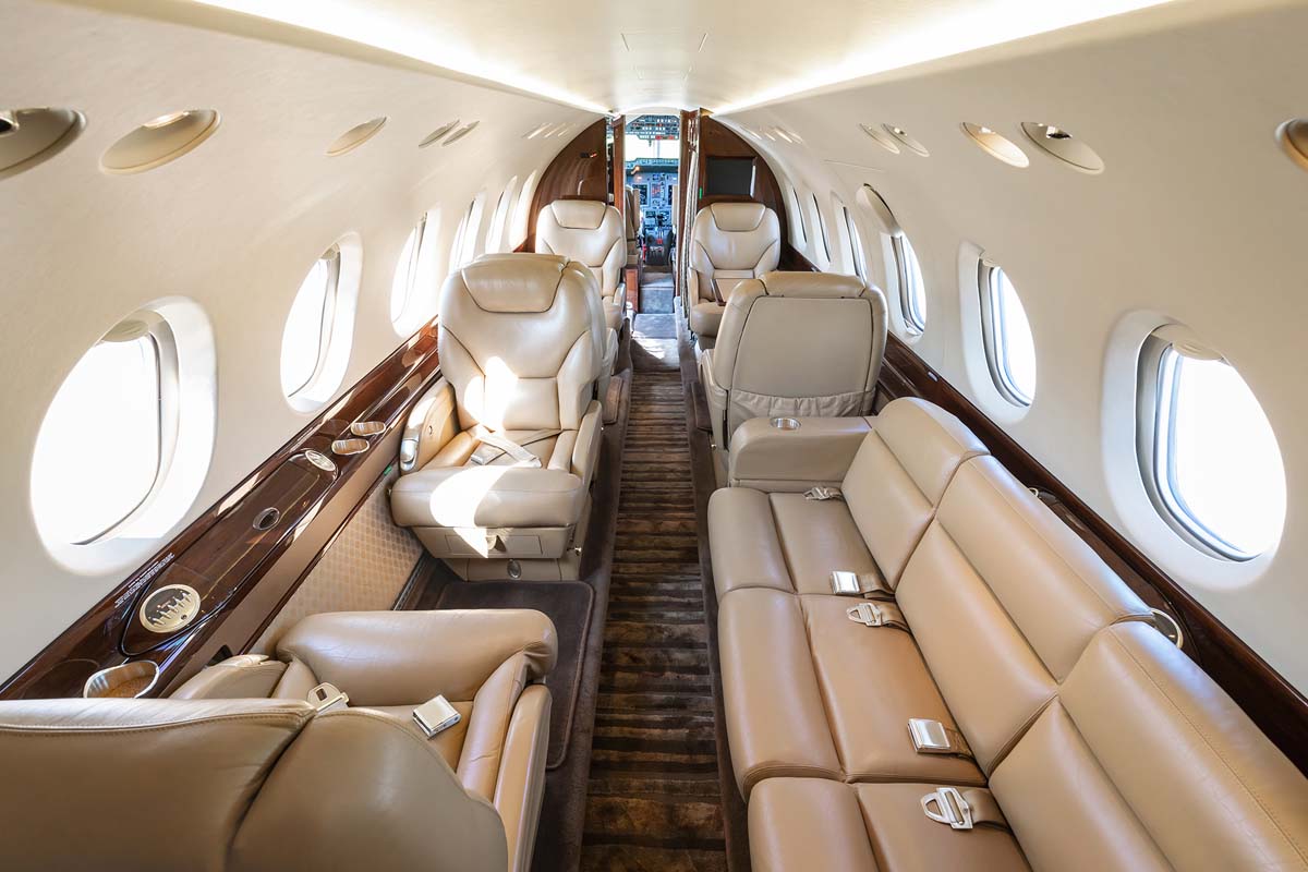 Hawker 800xp Интерьер