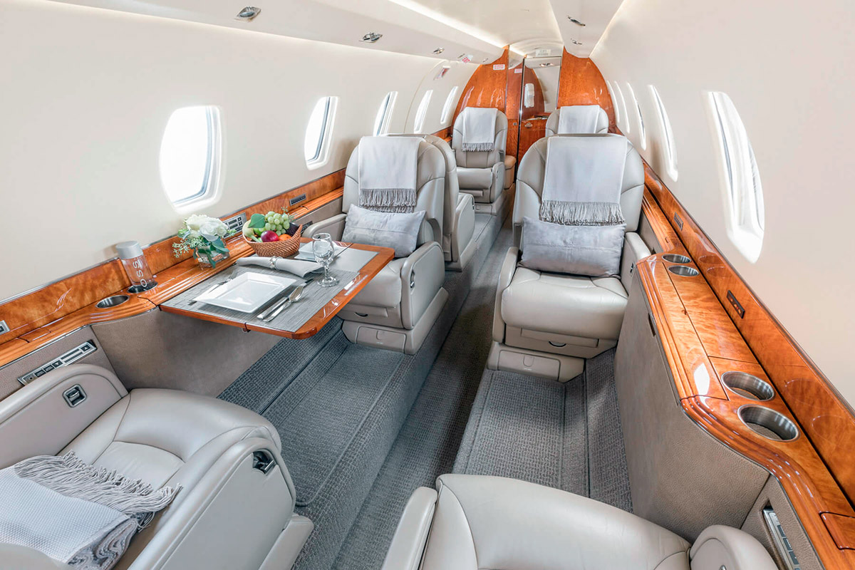 Cessna Citation X Интерьер, салон самолета