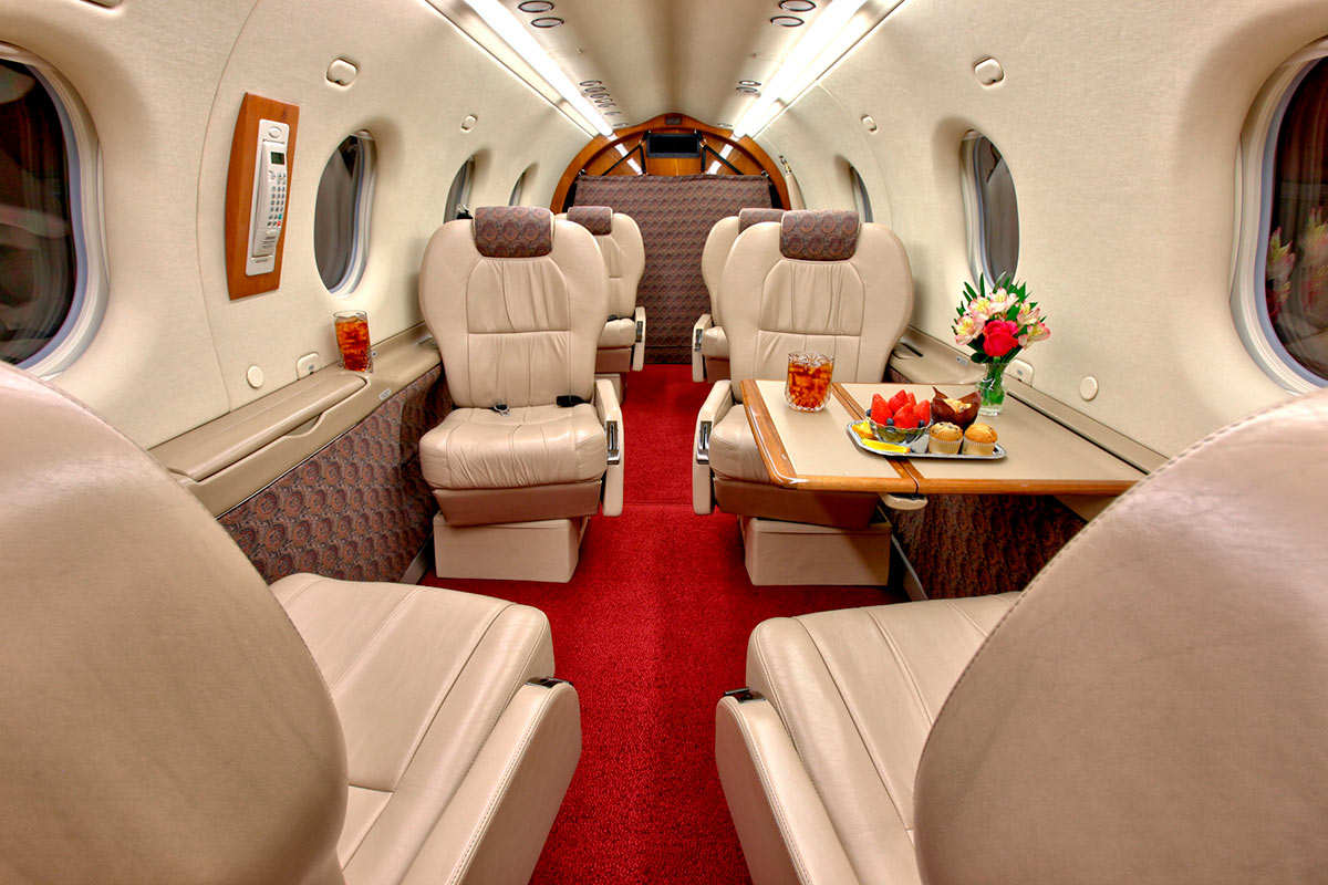 Салон самолета Pilatus PC-12