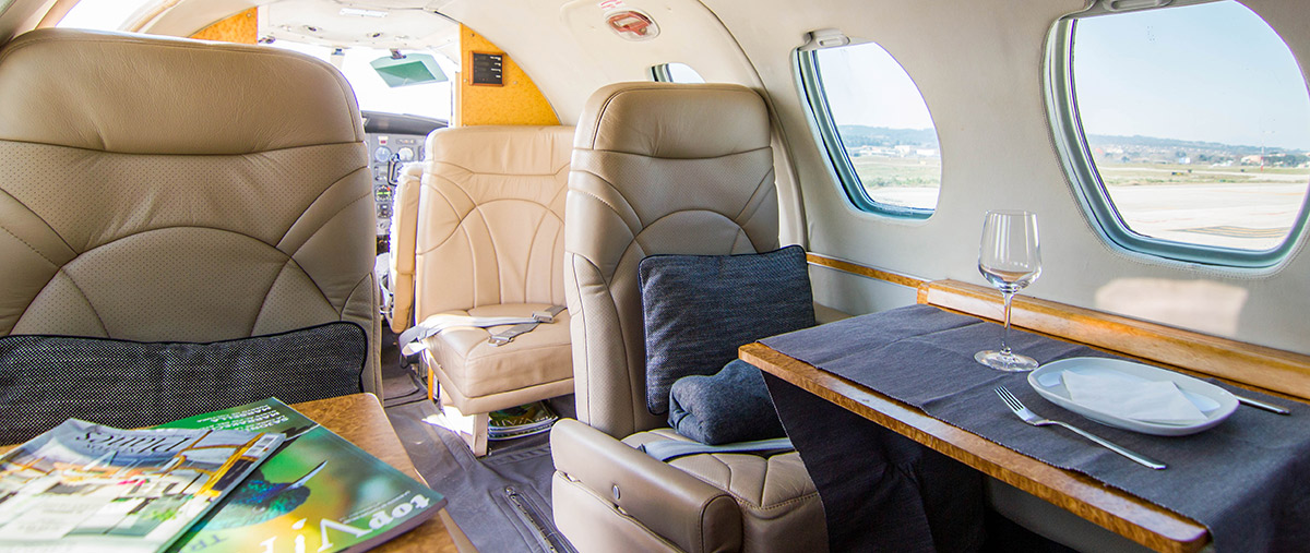 Салон самолета Cessna 501