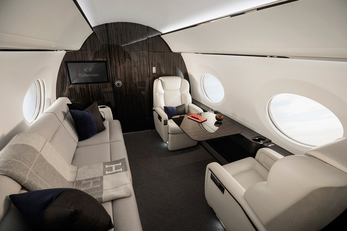 Gulfstream G500 интерьер