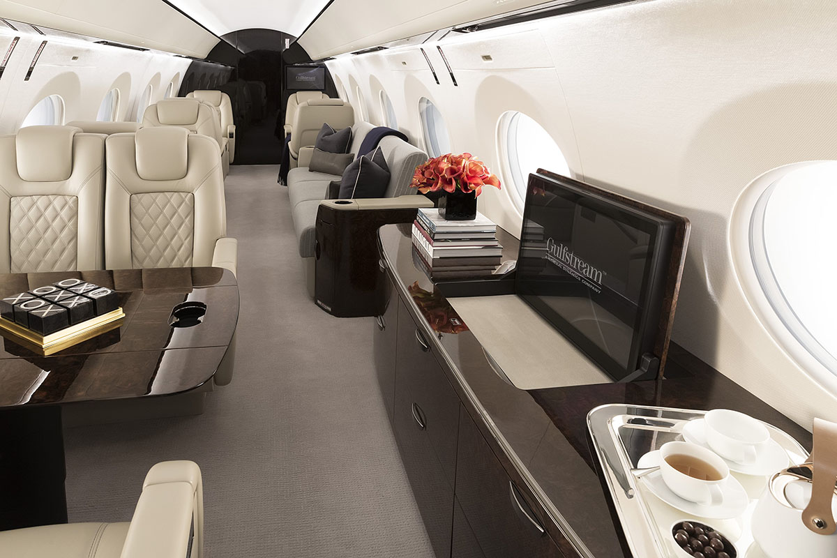 Gulfstream G500 салон