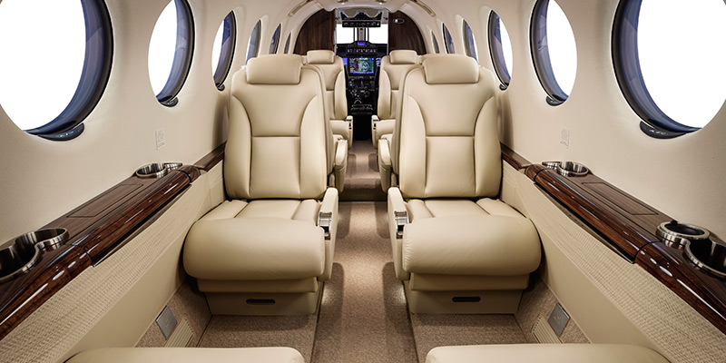 Beechcraft Super King Air 350 салон